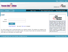 Tablet Screenshot of nclex.focuseduvation.com